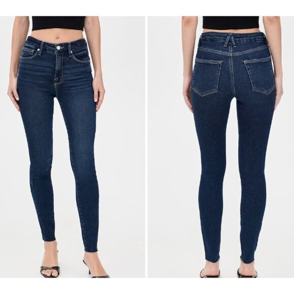 Good American Good Legs Skinny Jeans Denim Pants Women Size 2 NWT Mid Rise - Picture 1 of 16